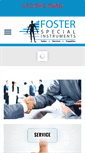 Mobile Screenshot of fosterinstruments.com